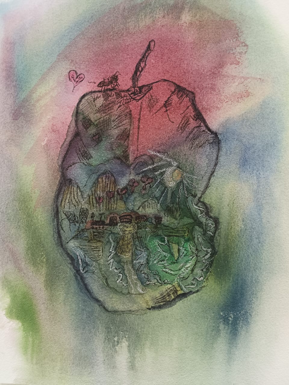 Steps Without Fear by Ng Yi Shen - vibrant fruit with intricate details