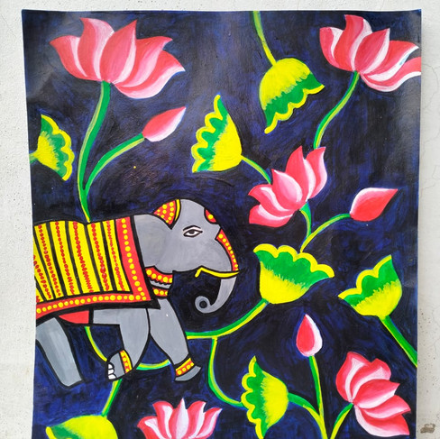 Floral an elephant