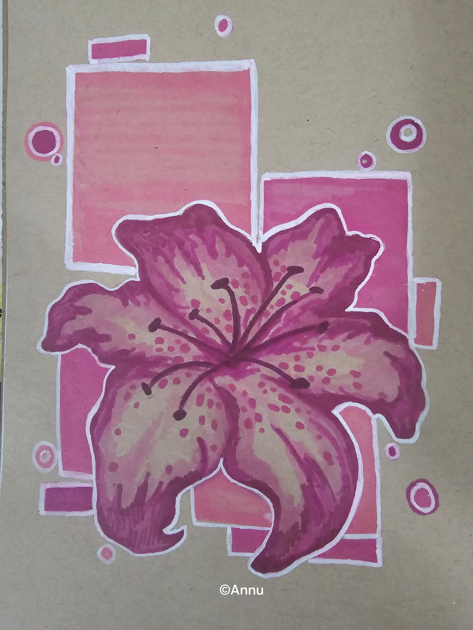 Flower Dreams by Sheena Balasubramanian - vibrant pink and purple flower with detailed petals