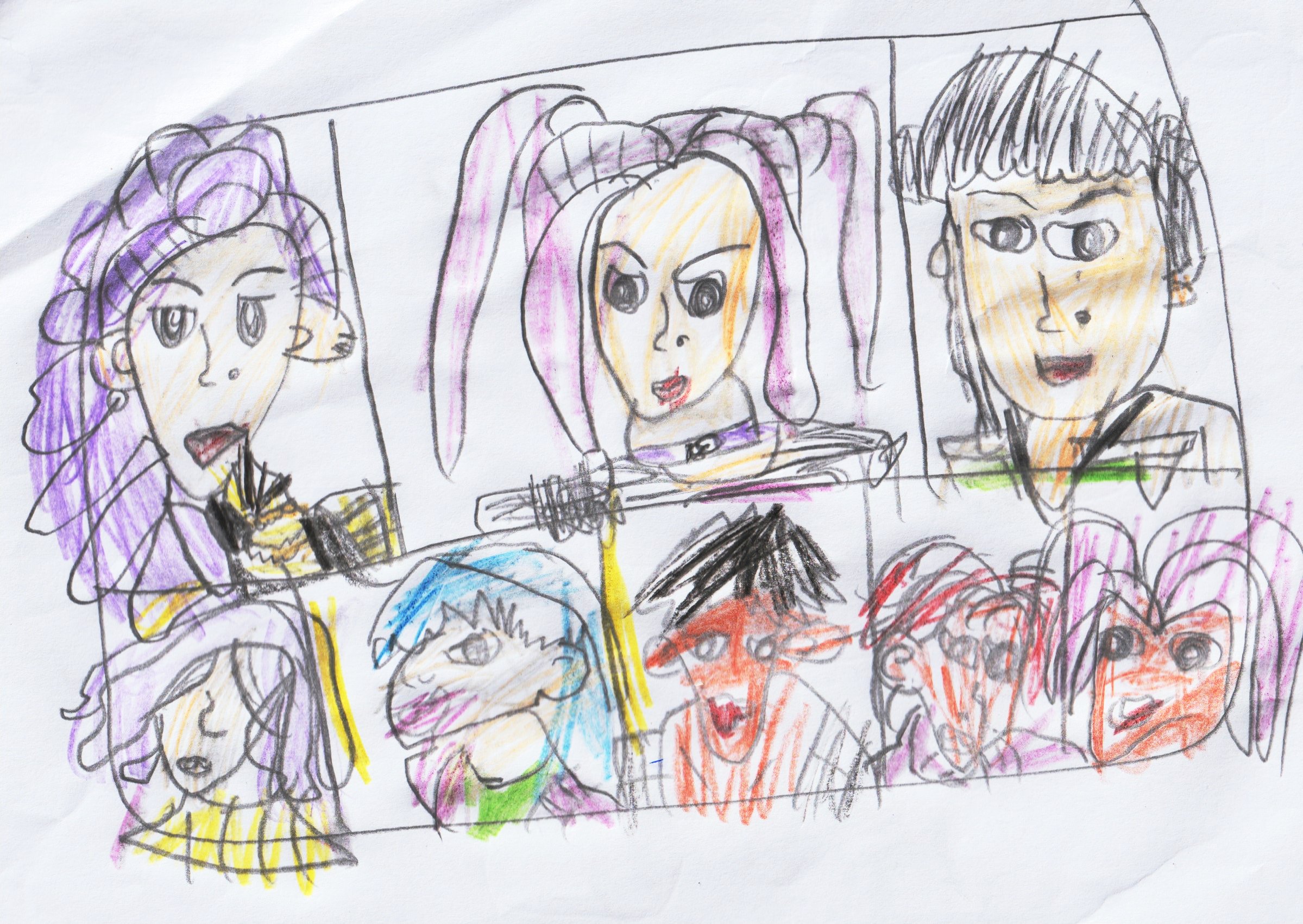 KPop Demon Hunters by Alaya Zeeshan featuring stylized characters with bright colors