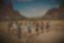 Group holding hands in Laos