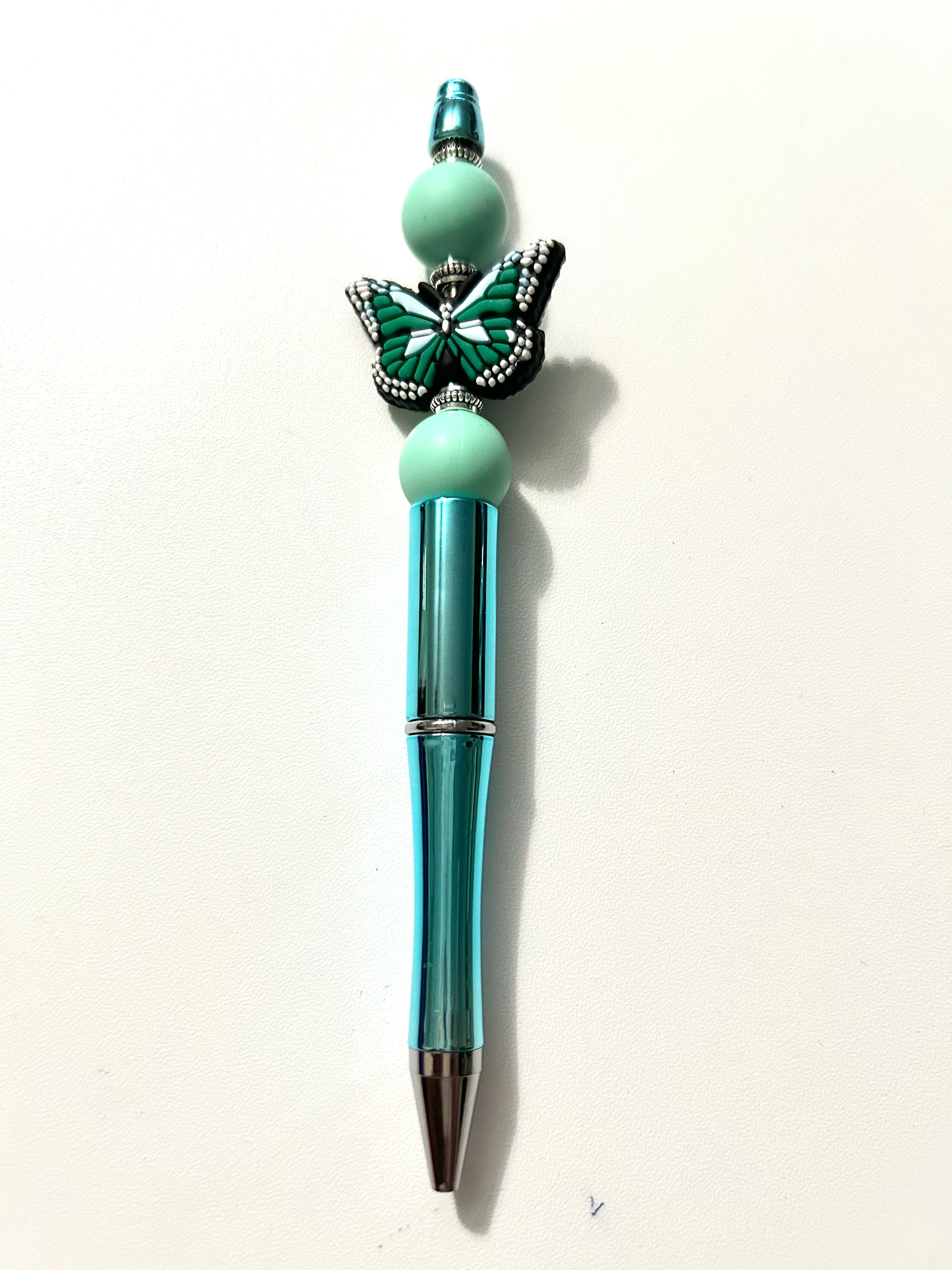 Butterfly Ink Pen: Green/ Tur-Green