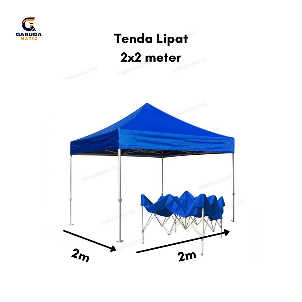 Tenda Lipat (Foldable Tent) 2x2 meter Garuda Matic Premium