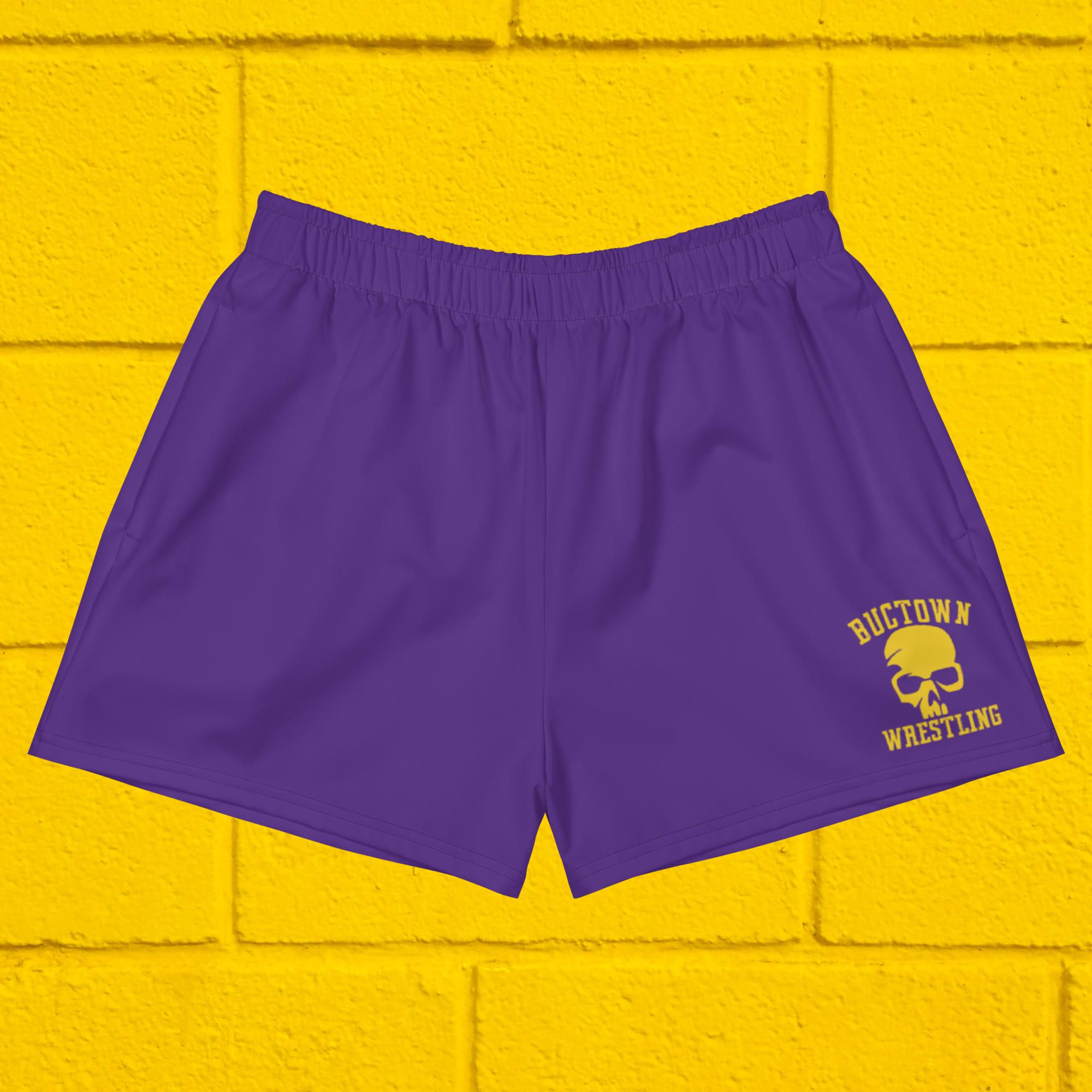 Buctown Wrestling OG Women’s Athletic Shorts | Purple