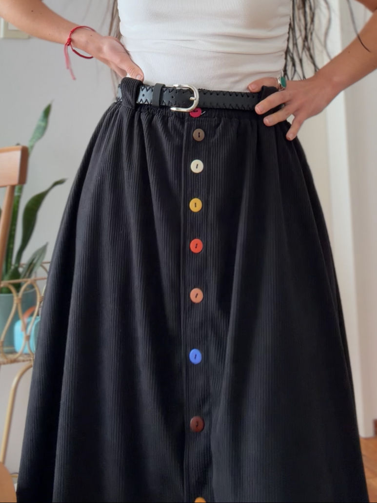 pollera camaleon negra