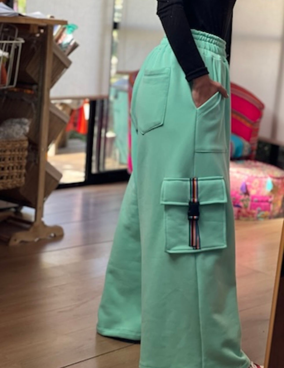 Miniatura: Pantalones cargo algodón