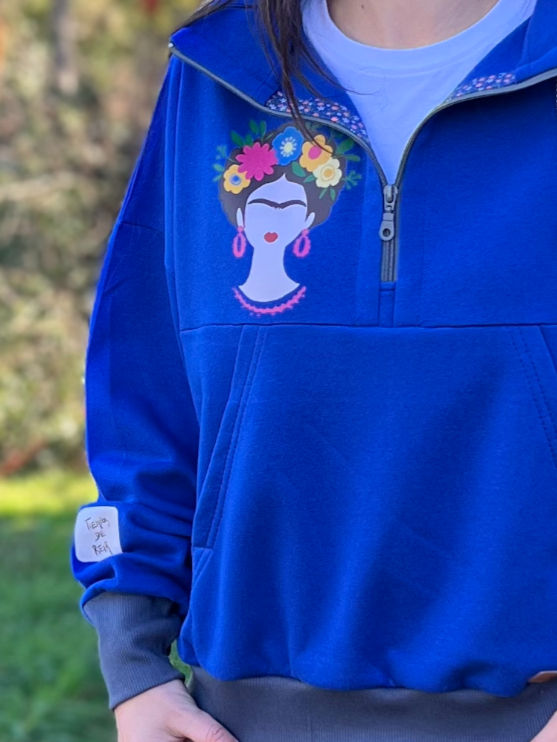 buzo pasión a la mexicana azul