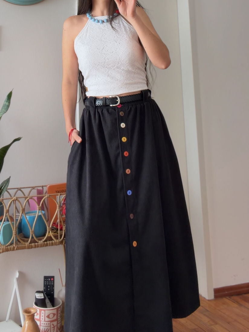 pollera camaleon negra
