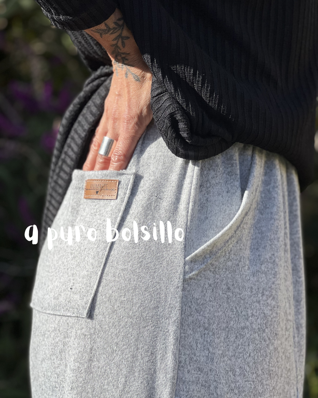 pantalon nube gris