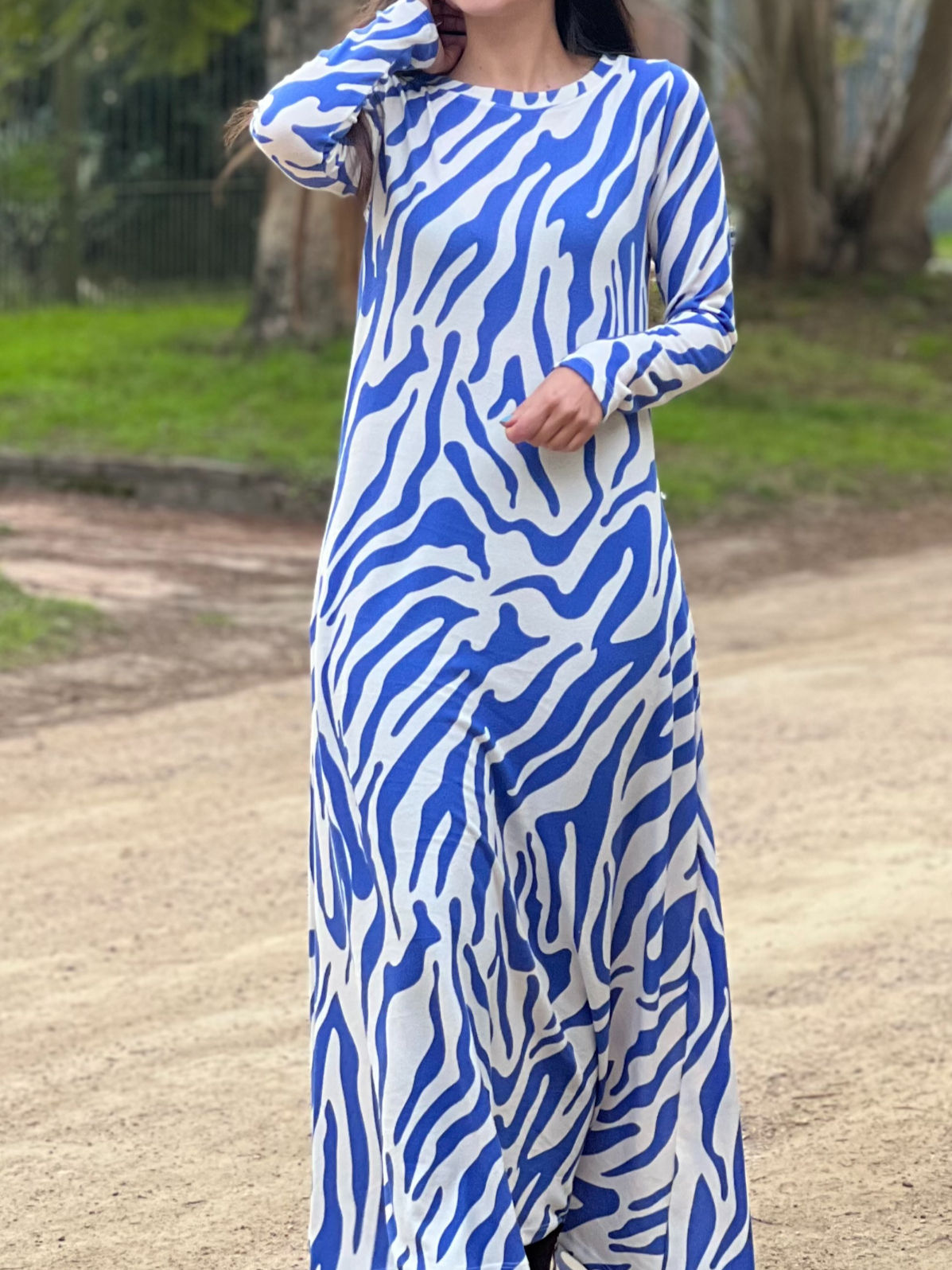 vestido simona azul