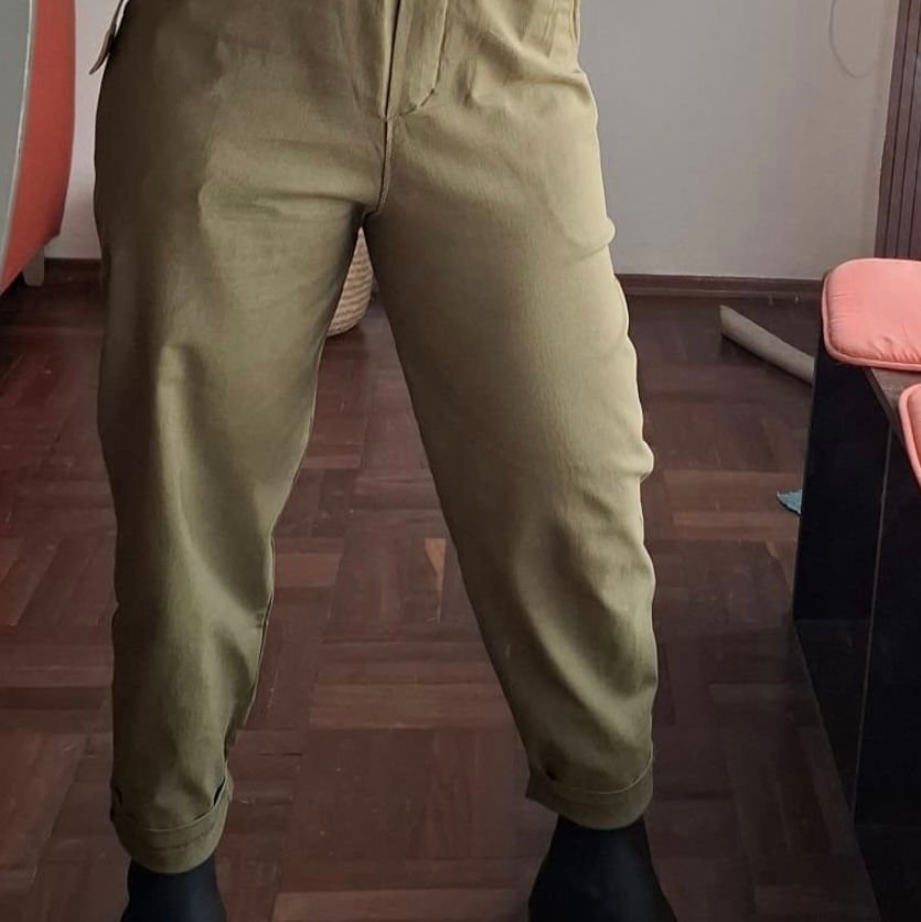 Miniatura: pantalon baggy gabardina