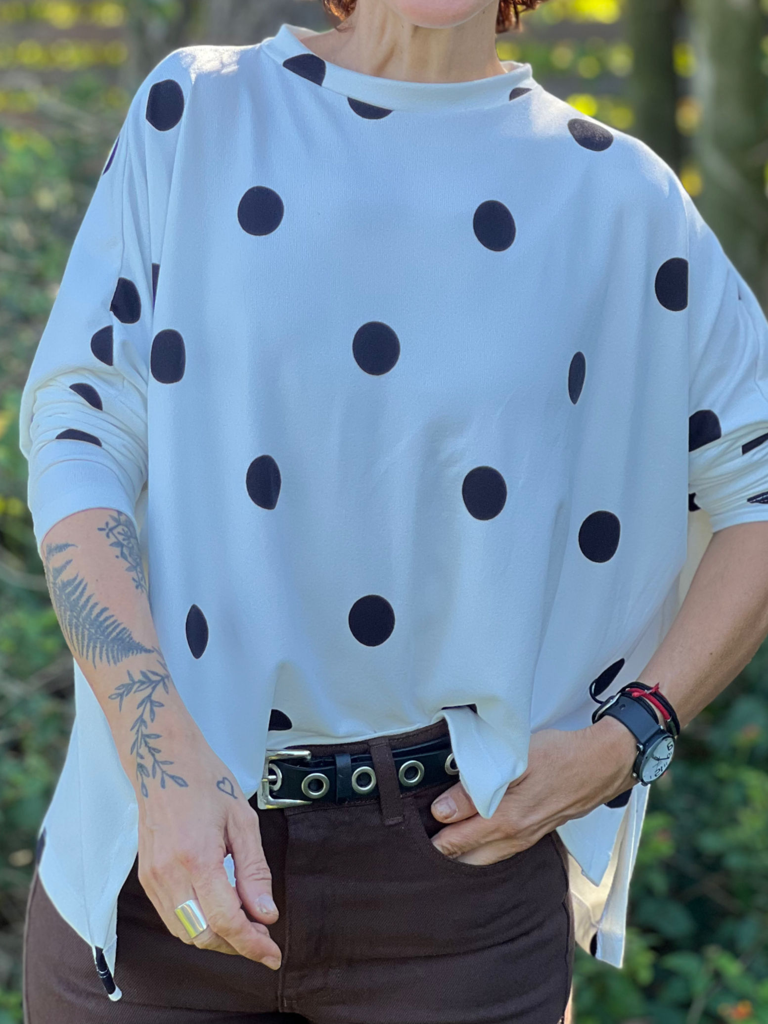 remera amplia blanca