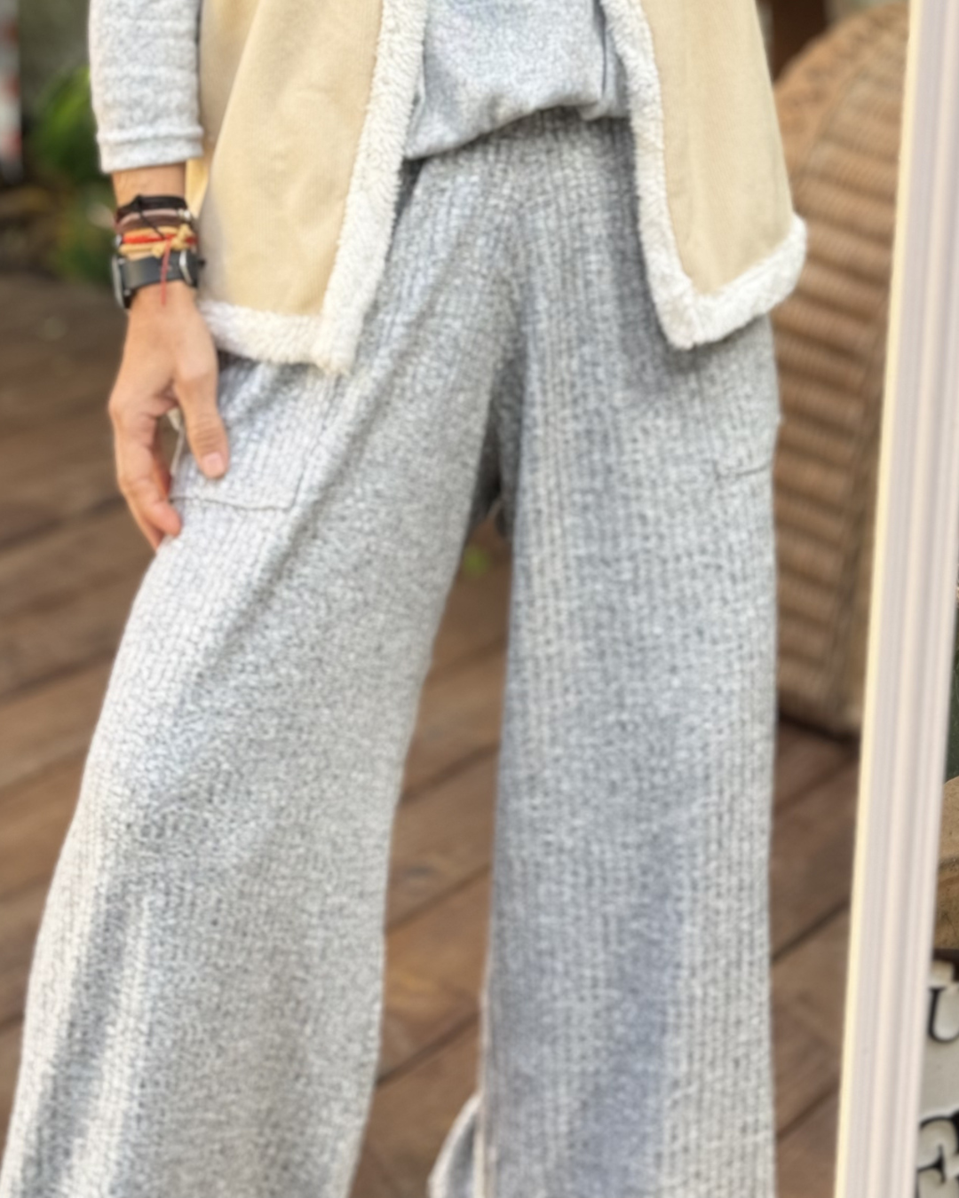 pantalon nube gris