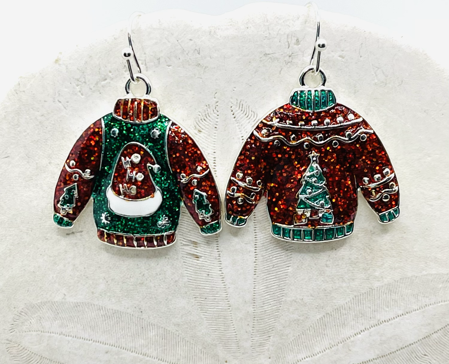 Beautiful Christmas Sweater Earrings 