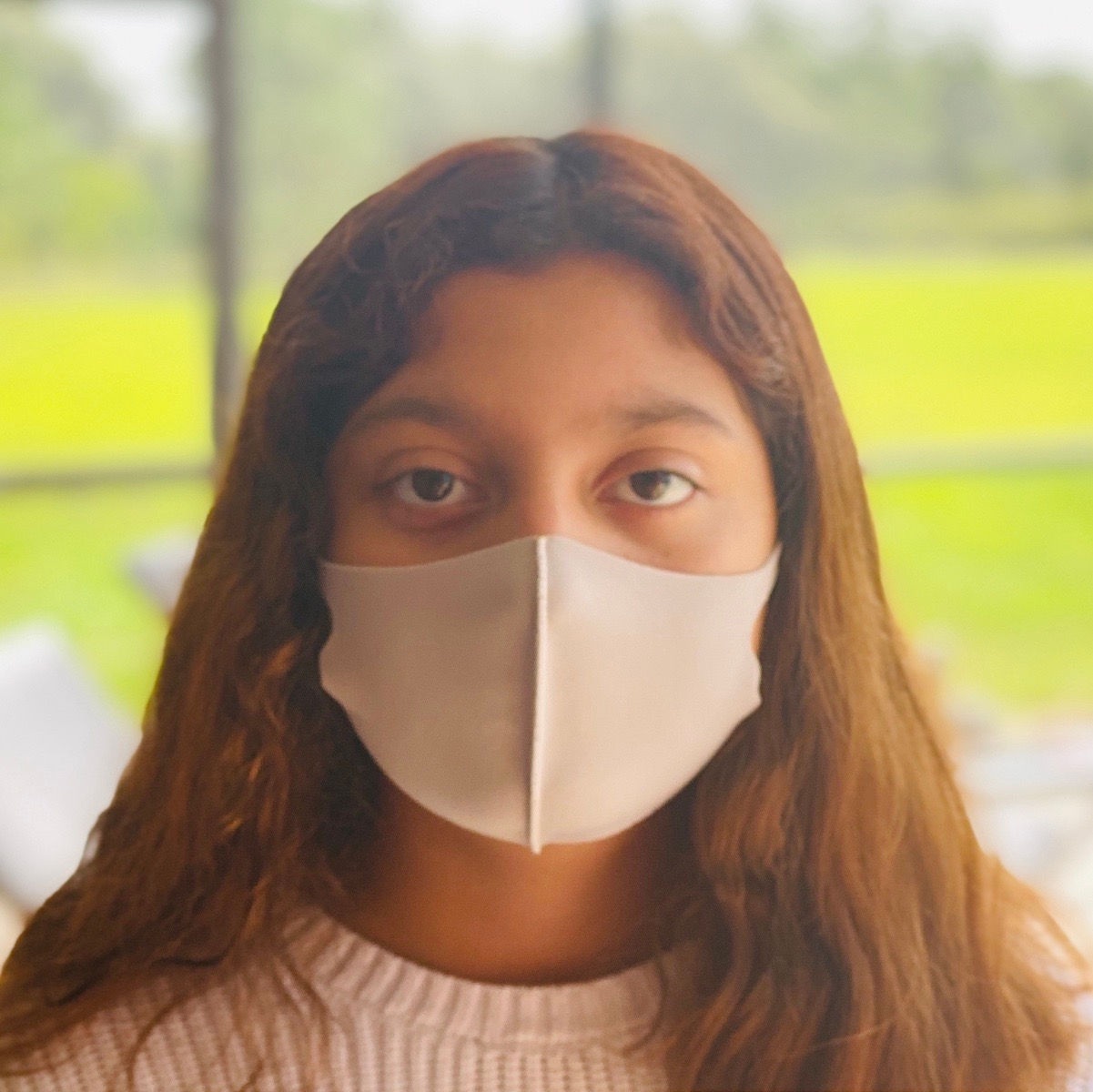 Tan kids mask Stretchy￼