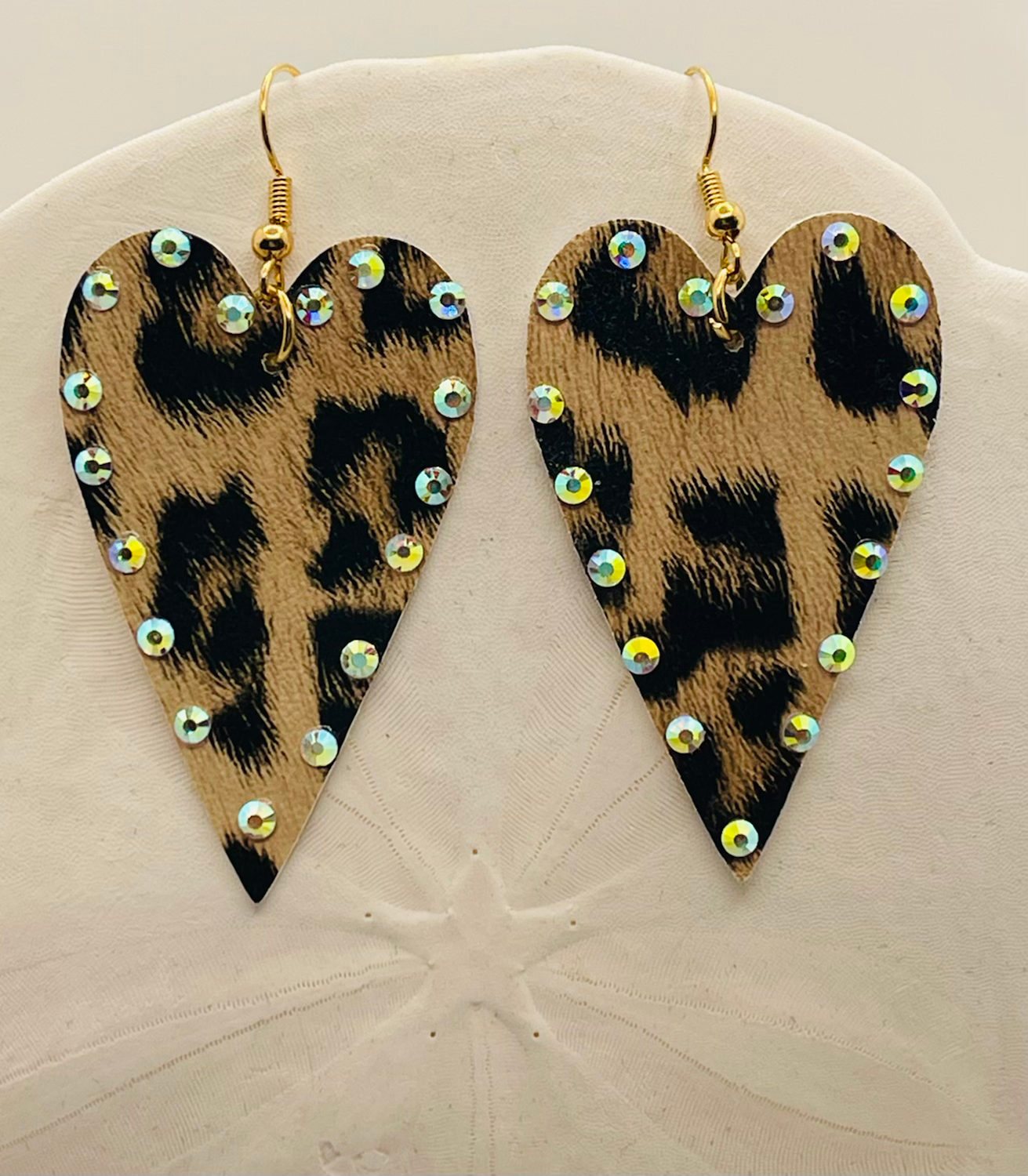 Leopard heart Earrings