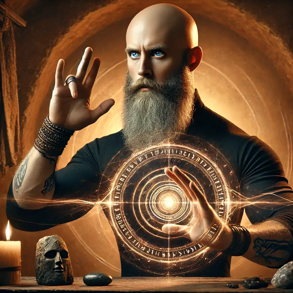 DALL·E 2025-01-29 04.47.20 - A realistic and powerful illustration of a bald man with a th