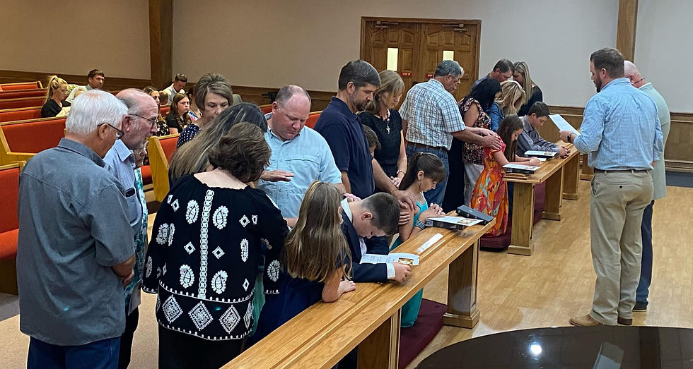 congregation members of Brady Methodist Church
