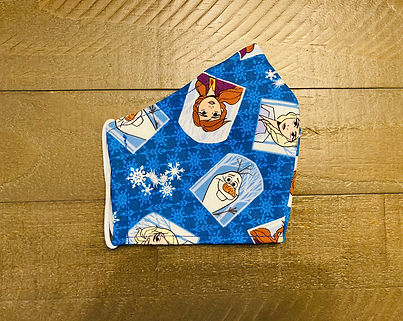 Frozen cloth face mask