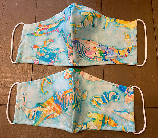 Sea-life cloth face masks