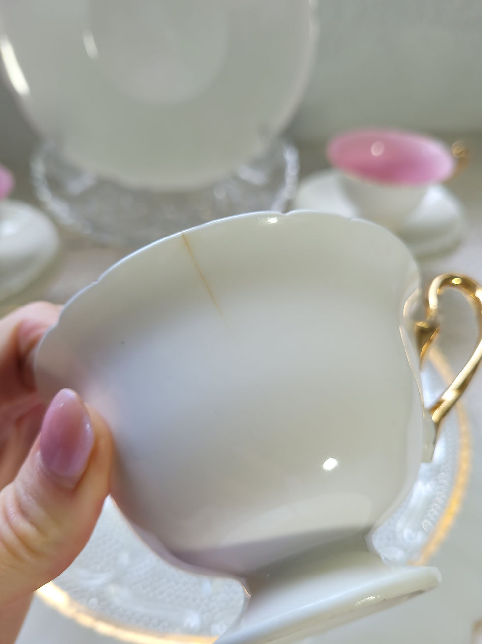 Thumbnail: The Blushing Cupid's Tea Service by SHELLEY 💖