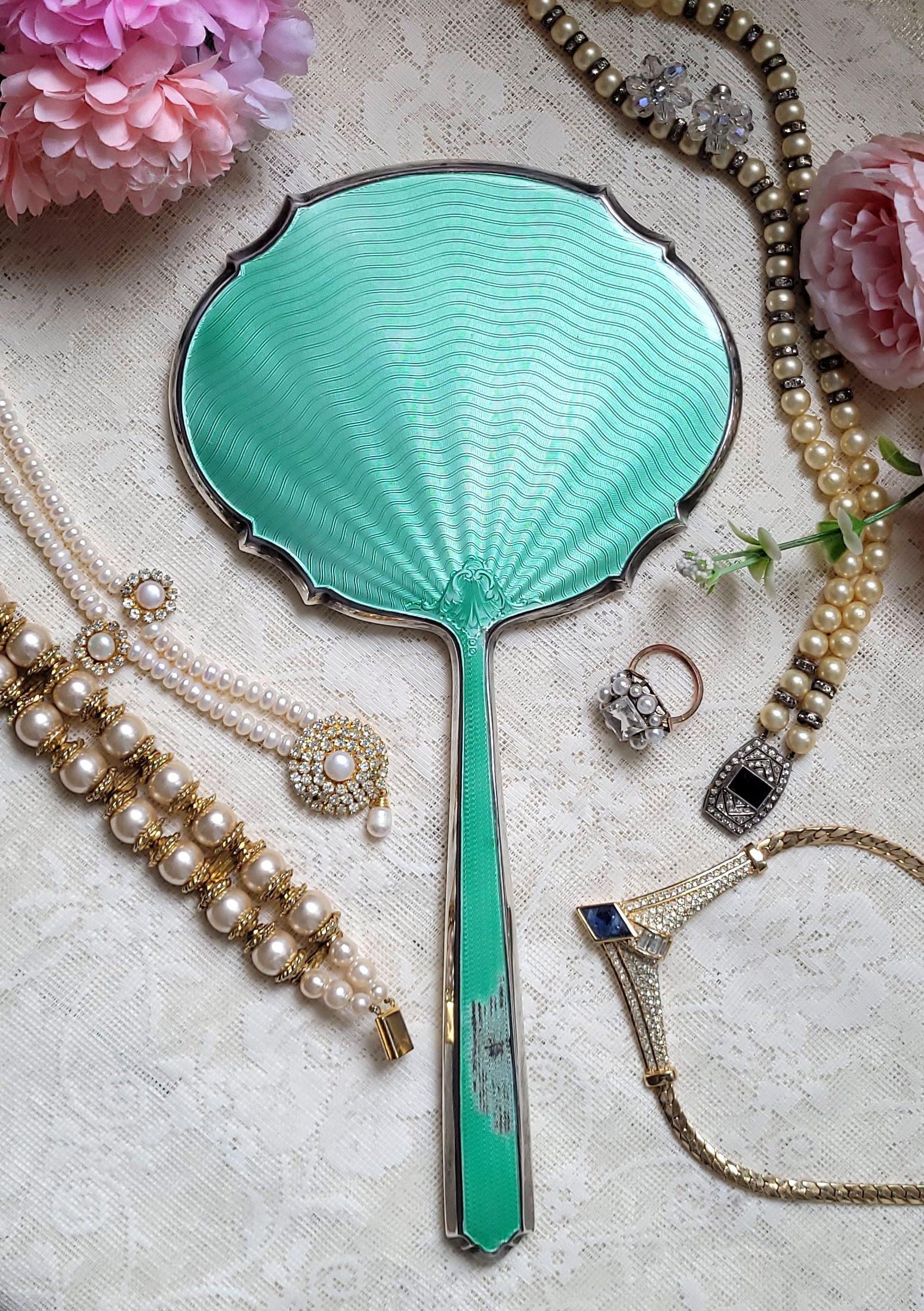 The Mermaid's Secret Guilloché Mirror 🧜‍♀️