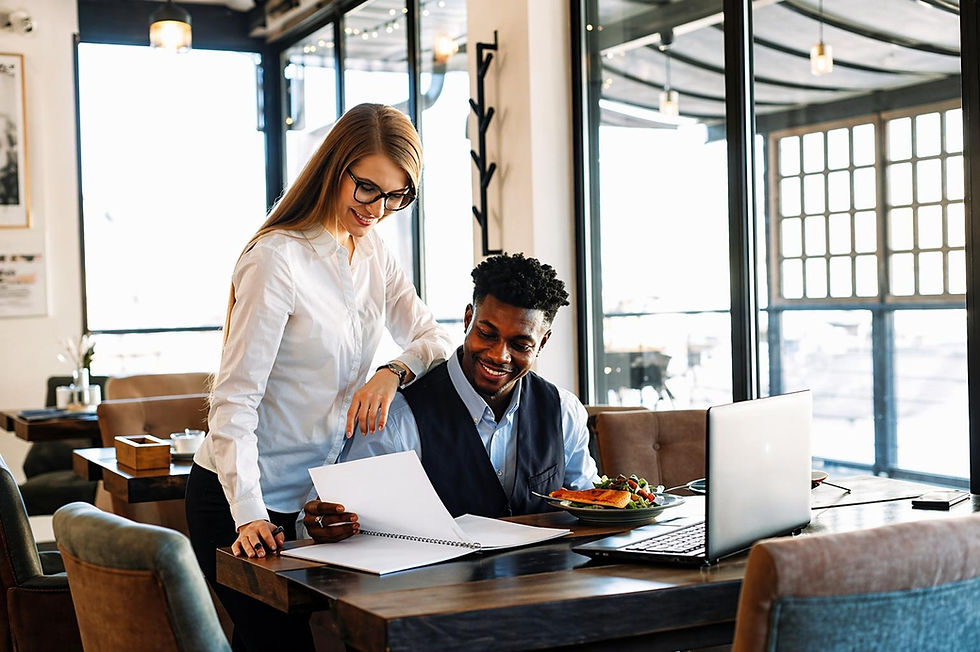 Hospitality professionals completing RSA online and RCG face-to-face training in Australia