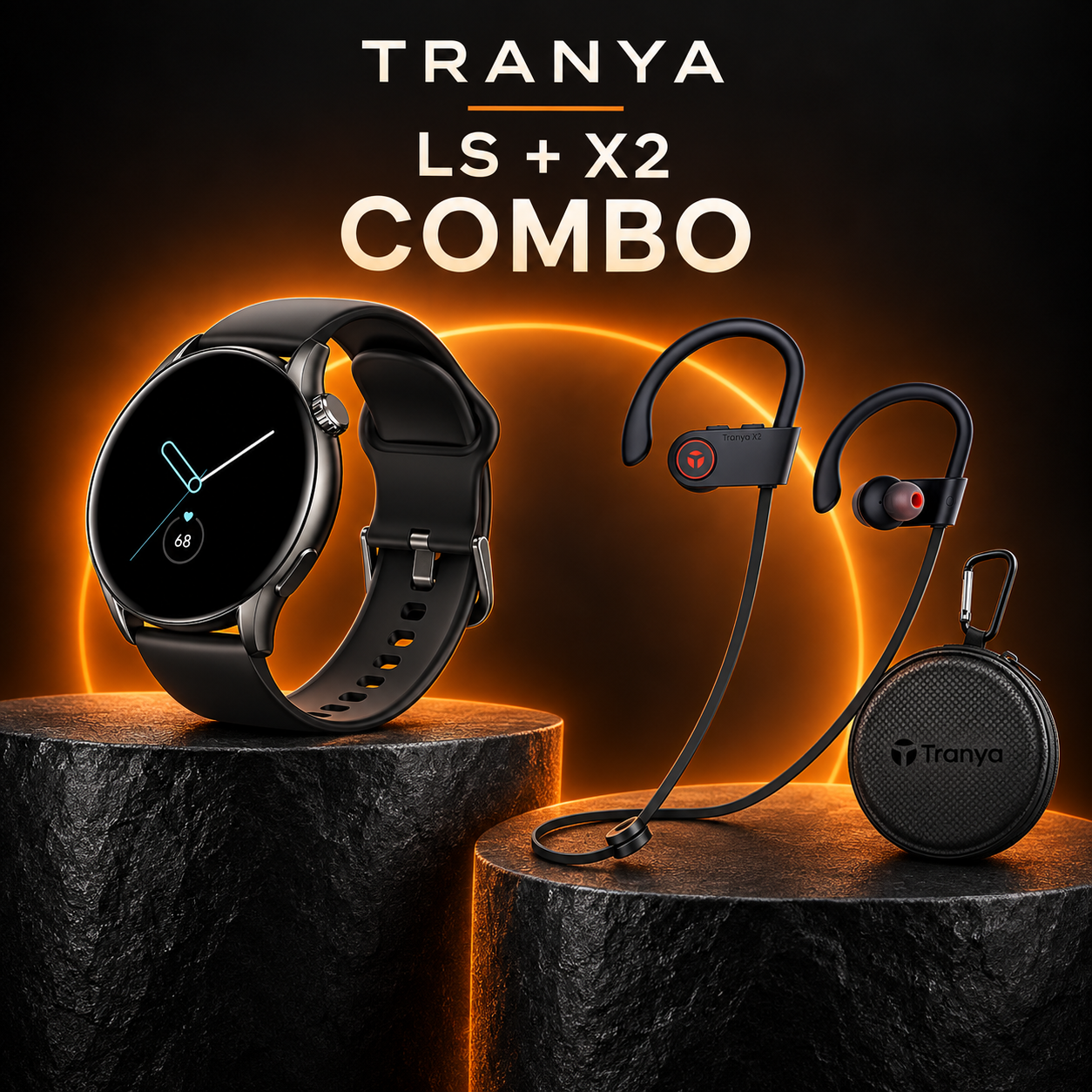 TRANYA LS Smartwatch + X2 Earbuds Combo