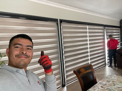 cortina roller duo blackout instalada en Quillota La Ligua