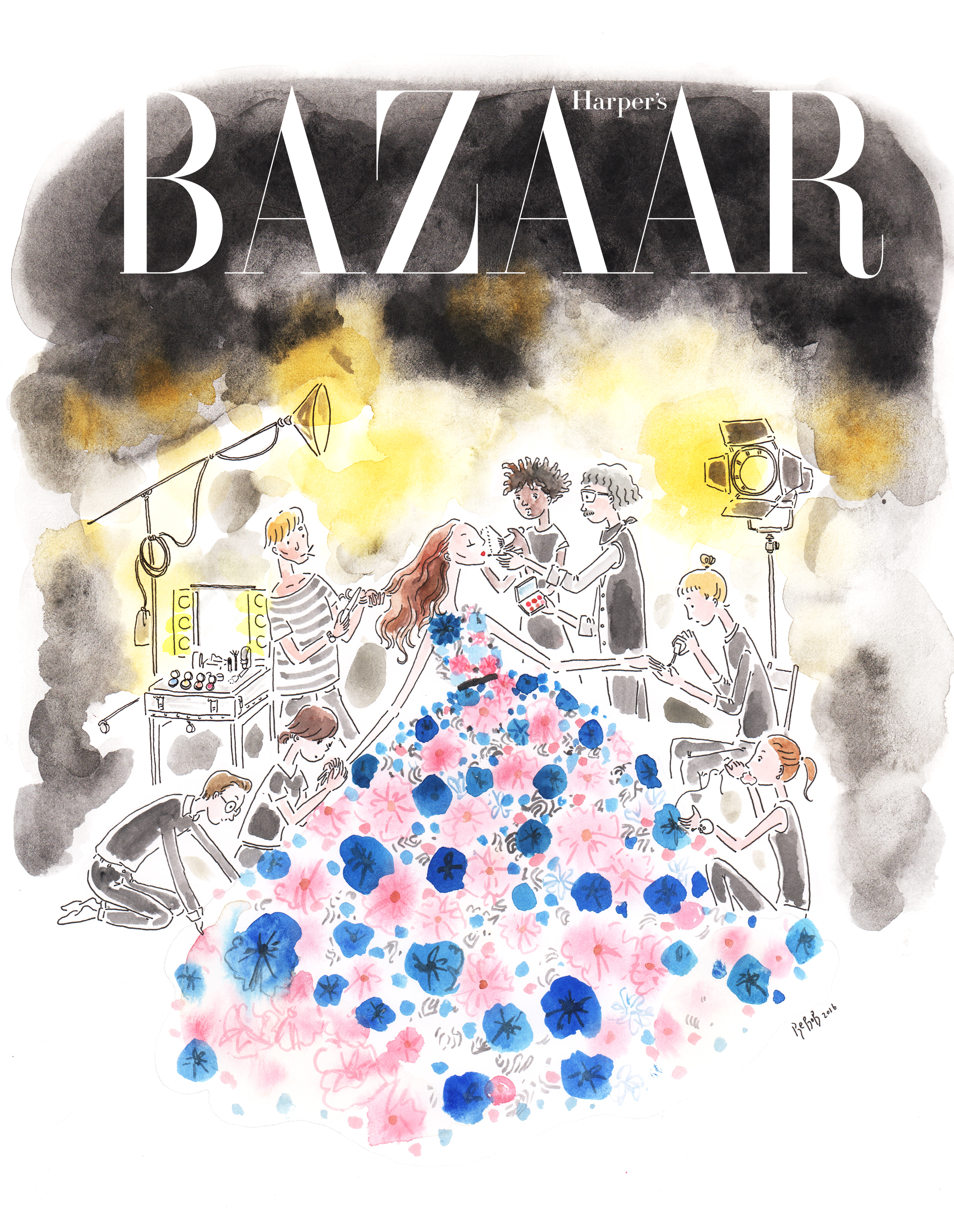 Harper's Bazaar KR cover art