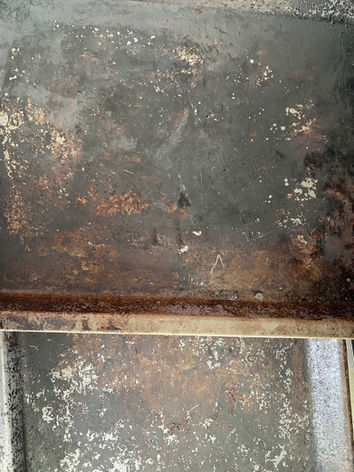 Oven trays before restoration