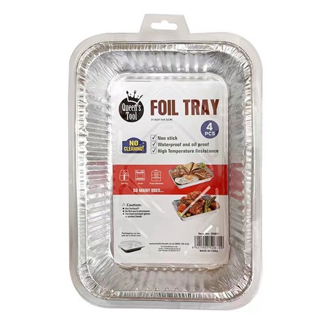 Aluminum Foil Tray 1800mL- 4PK | Sanderi Limited