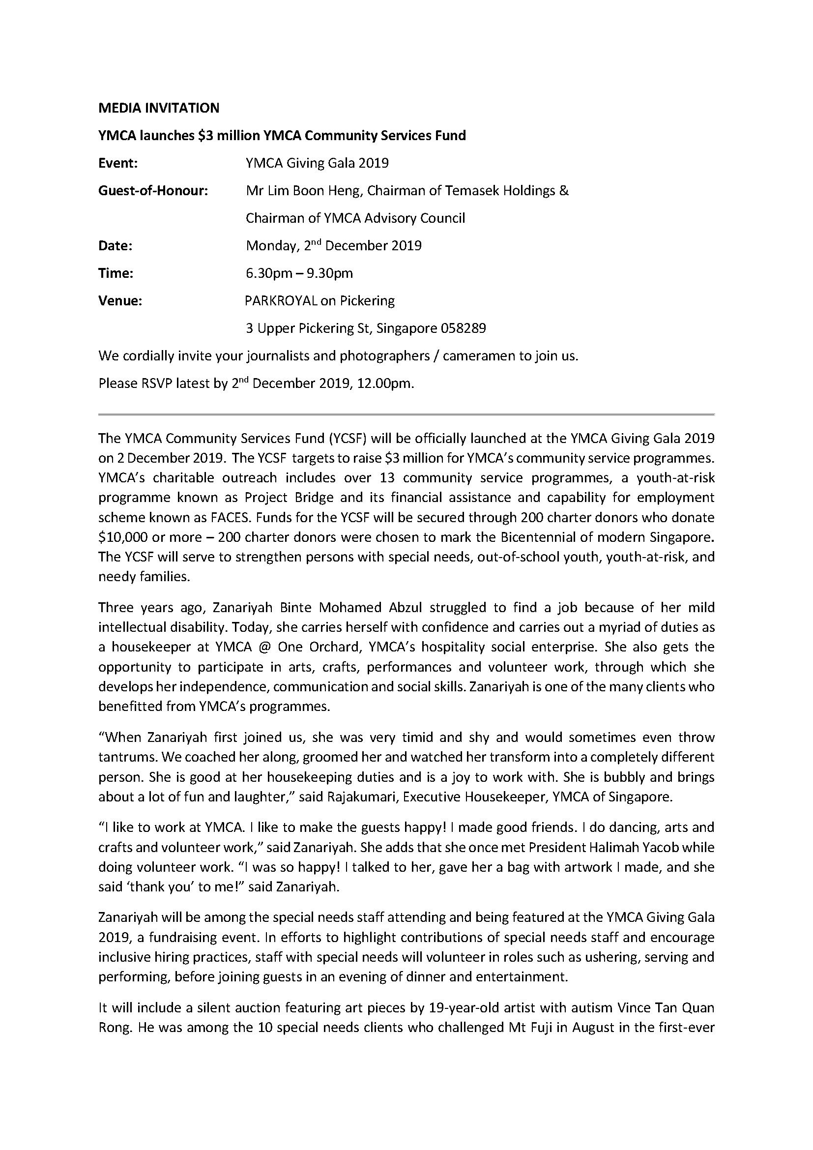 Media Releases / Media Invites