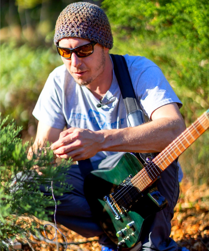 Tom Wall Playing Music With A Sequoia Tree