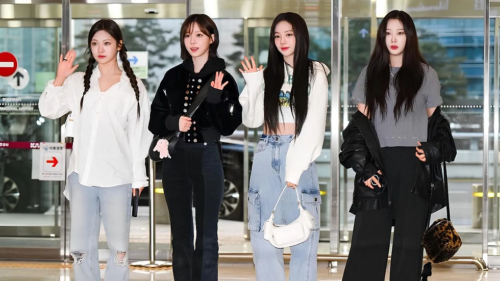 K-pop celebrity airport fashion trend