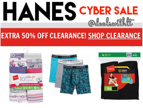 HANES cyber sale