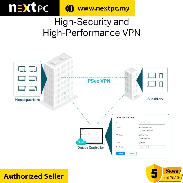 Thumbnail: TP-LINK ER8411 Omada VPN Router with 10G Ports