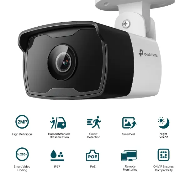 Thumbnail: TP-LINK VIGI C320I(4mm) VIGI 2MP Outdoor IR Bullet Network Camera