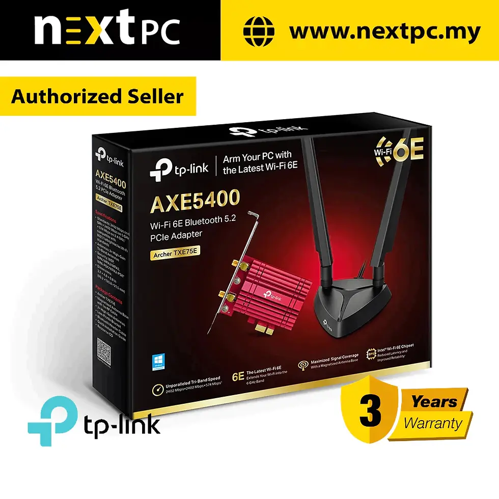 TP-LINK Archer TXE75E AXE5400 Wi-Fi 6E Bluetooth 5.2 PCIe Adapter