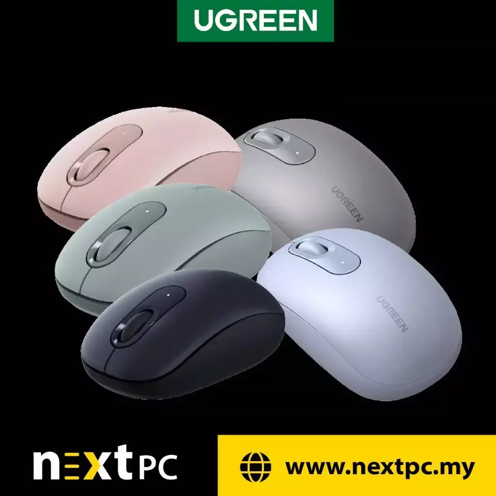 UGREEN WIRELESS SILENT MOUSE MU105 2.4G 3 BUTTON & 2400DPI