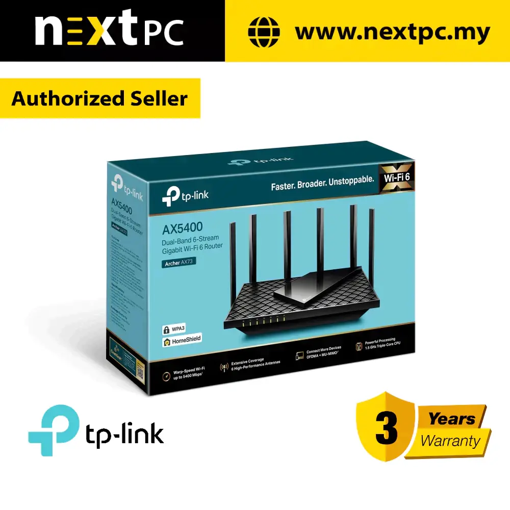 TP-LINK Archer AX73 AX5400 Dual-Band Gigabit Wi-Fi 6 Router