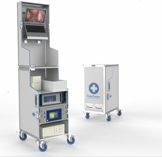 Embodiment of a laparoscopic tower for  the Kenyan healthcare context