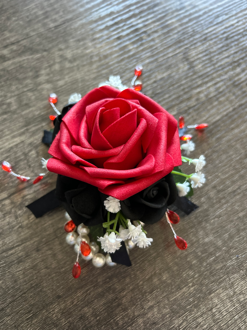 Red & Black Corsage.HEIC