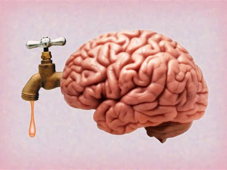 Can stuff spill out of your brain?