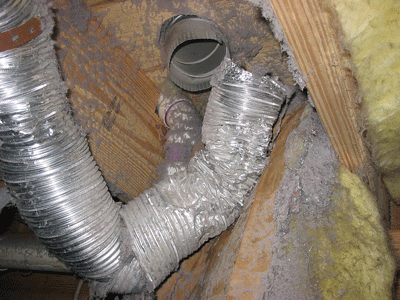 Damaged Dryer Duct