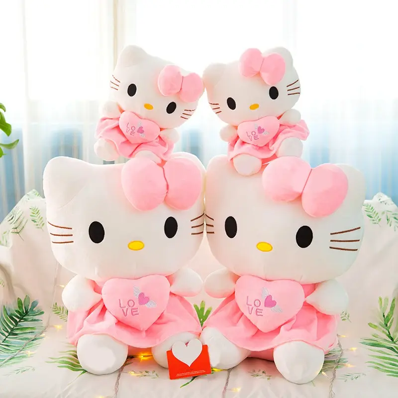 Miniatura: 🐱 Pelúcia Hello Kitty Sanrio 25cm – Travesseiro Kawaii Anime