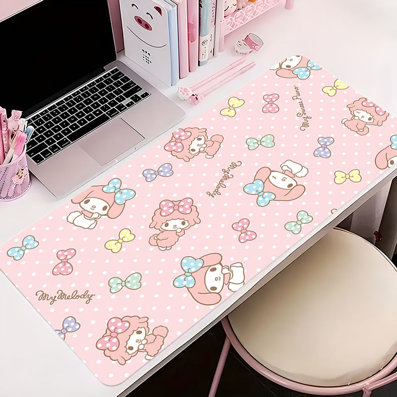 Miniatura: 🎀 Mouse Pad Kawaii My Melody – Desk Mat Rosa Fofo para Setup