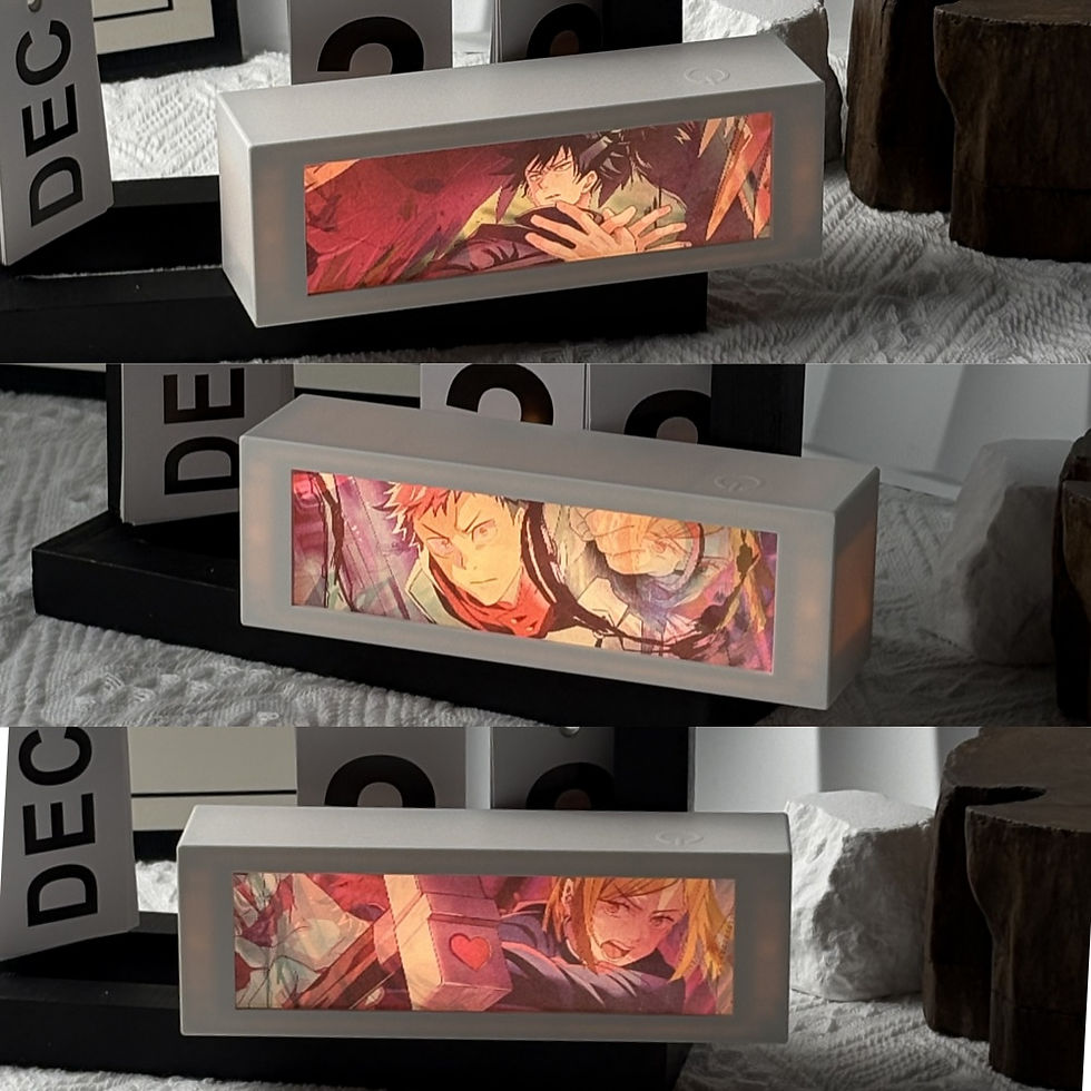 Miniatura: 🎭 Lightbox 3D Anime – Luminária Caixa de Luz Decorativa Geek