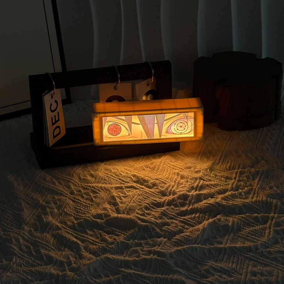 Miniatura: 🎭 Lightbox 3D Anime – Luminária Caixa de Luz Decorativa Geek