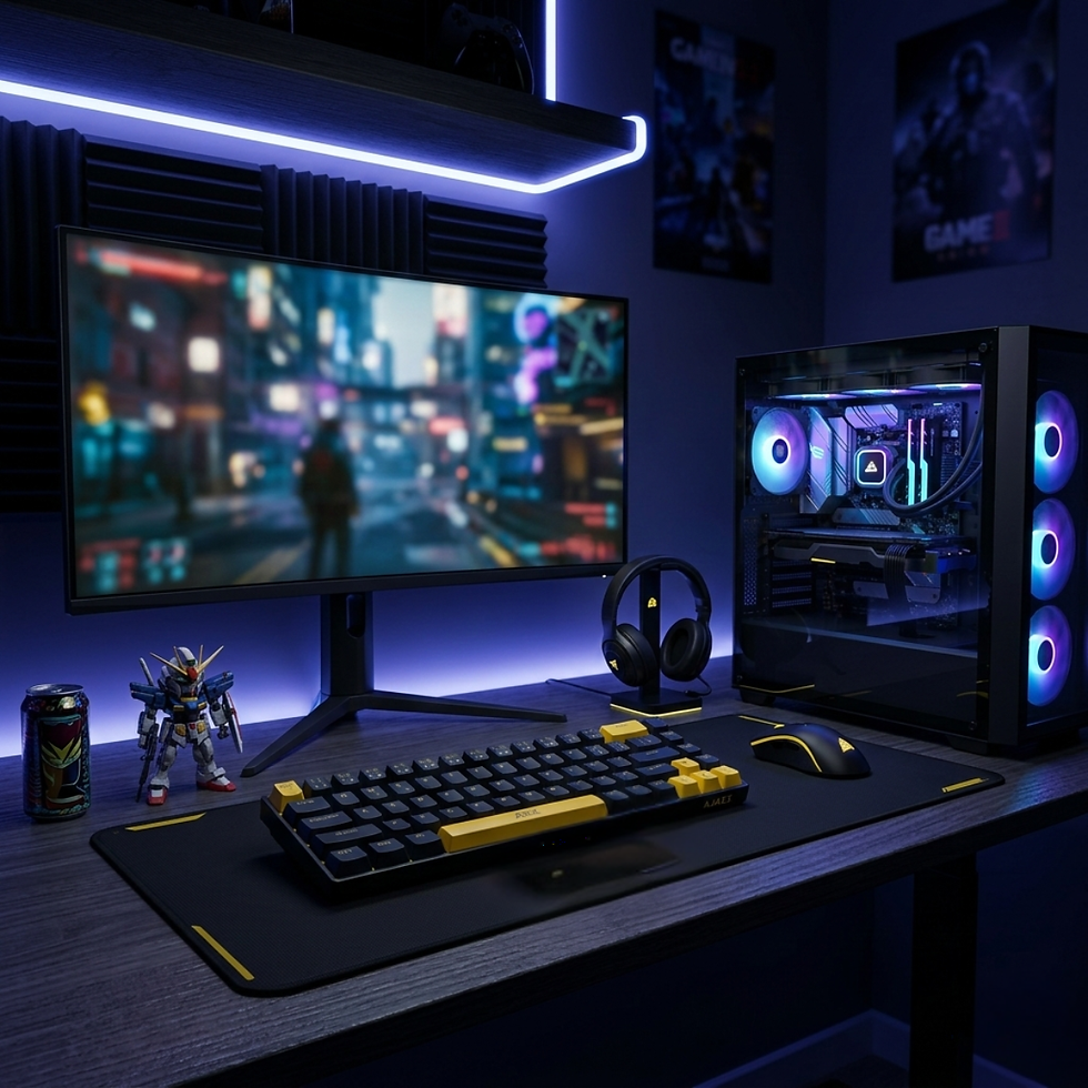 Miniatura: ⌨️ Teclado Mecânico Gamer RGB 60% ABNT2 – Compacto e Potente para Seu Set